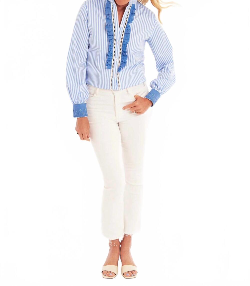 NEW CK BRADLEY farnum blouse in peri